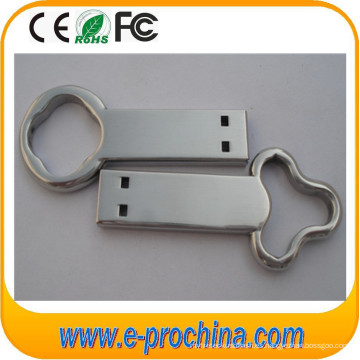 2GB-16GB mini metal USB láser grabado abrelatas botella de logotipo USB (EP046)